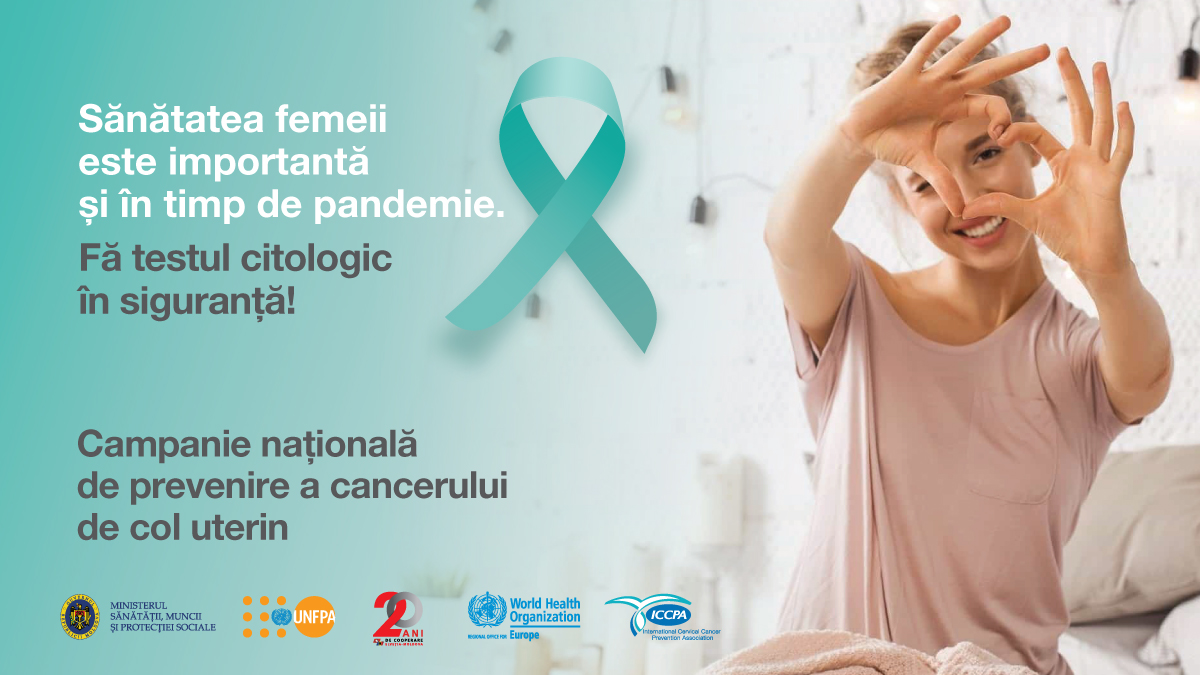 Read more about the article 25 – 31 ianuarie 2021 – Săptămâna europeană de prevenire a cancerului de col uterin