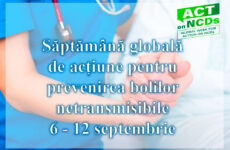 A patra Săptămână globală de acțiune pentru prevenirea bolilor netransmisibile în perioada 6-12 septembrie 2021 cu tema “Împreună să acționăm asupra BNT!”.